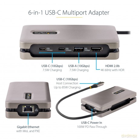 Usbc Multiport Adapter 4k 60hz Hdmi Pd