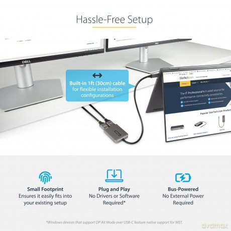 Usbc To Dual Hdmi Mst Hub 4k 60hz