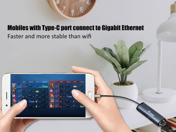 Usb-C To Rj45 Gigabit Network + Pd