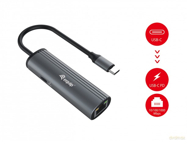 Usb-C To Rj45 Gigabit Network + Pd