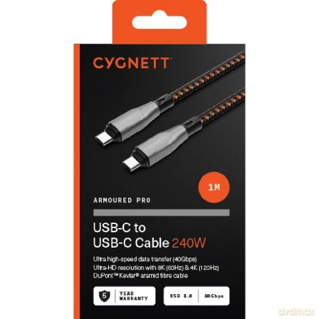 Usb-C To Usb-C 240w 1mt Bk