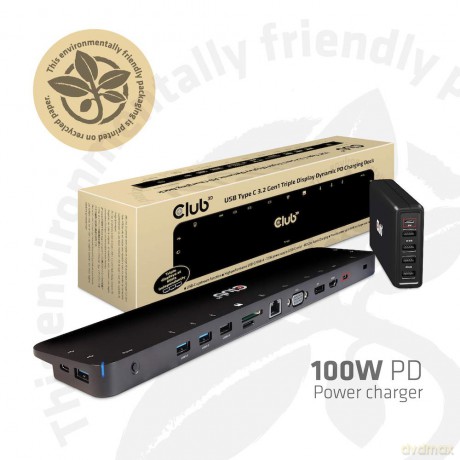 Usb-C Univ.3x Dock 100watt Power