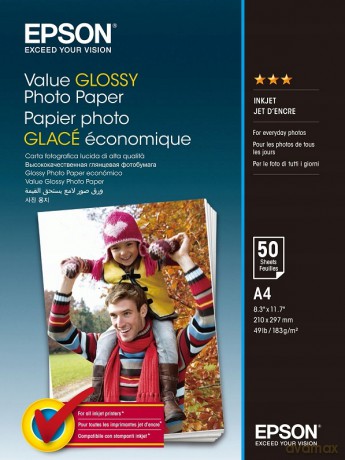 Value Glossy Photo Paper A4 50