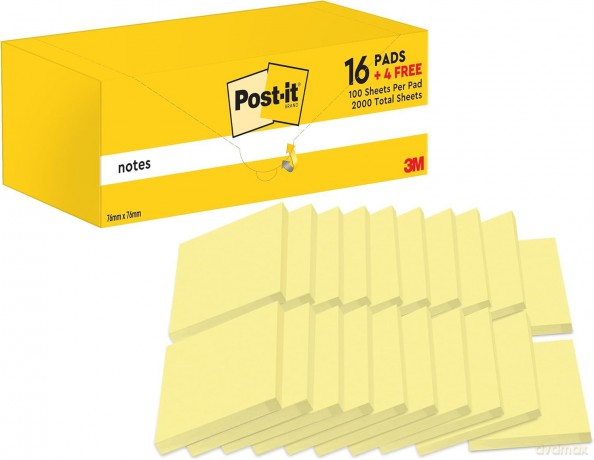 Value Pack 20 Post It Giallo 76x76