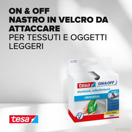 Velcro Autoad 20mmx2 5m Bian