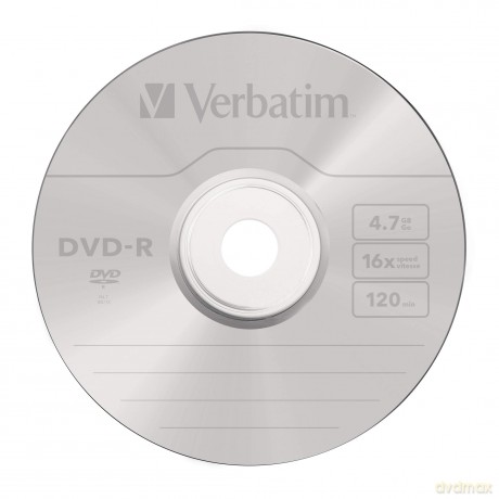 Verbatim 43548 4.7gb 16x Dvd-R Matt Silver - 50 Pack Spindle