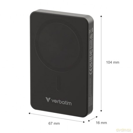 Verbatim Chargengo Magnetic Wireless 10000mah Blac