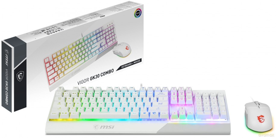 Vigor Gk30 Combo White It