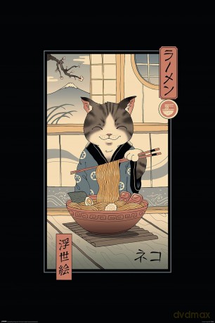 Vincent Trinidad: Pyramid - Neko Ramen Ukiyoe Maxi Poster (Poster Maxi 61x91,5 Cm)