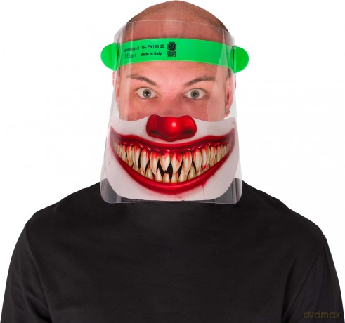 Visiera Protettiva In Pet Certificata Ce - Clown Horror