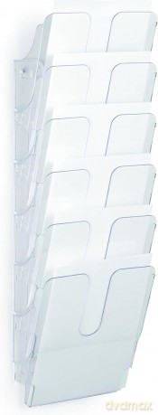 Wandprospekthalter A4 Hoch Tra
