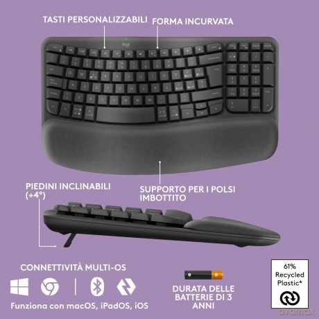 Wave Keys Wireless Ergonomic K