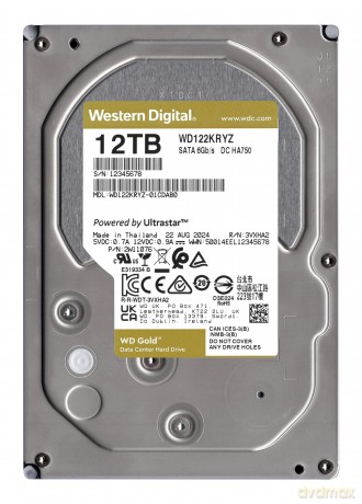 Wd Gold Hdd 3.5p 12tb Sata3 (Ep)