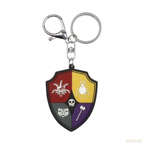 Wednesday - Icons Crest - Rubber Keychain