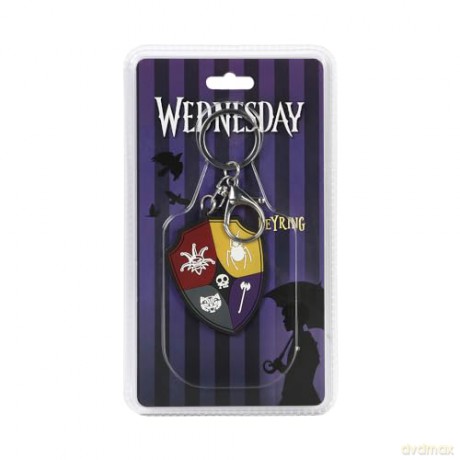 Wednesday - Icons Crest - Rubber Keychain
