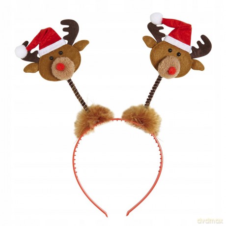 Widmann: Cerchietti Renna Con Cappello Babbo Natale