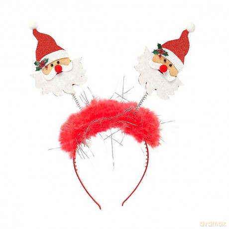 Widmann: Cerchietto Babbo Natale Con Marabou E Fili Di Lame'