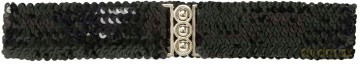 Widmann: Cintura Nera In Paillettes