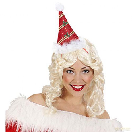 Widmann: Mini Cappello Babbo Natale Con Rifinitura In Marabou