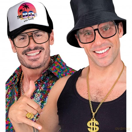 Widmann: Occhiali Hip Hop Anni 90 Con Lenti Trasparenti