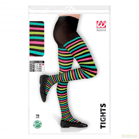 Widmann: Paio Di Collant Rigati Multicolore (7-10 Years)