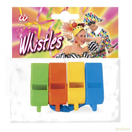 Widmann: Set Da 4 Fischietti Ass. In 4 Colori