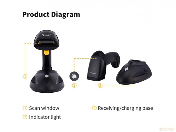 Wireless 1d Laser Barcode Scanner