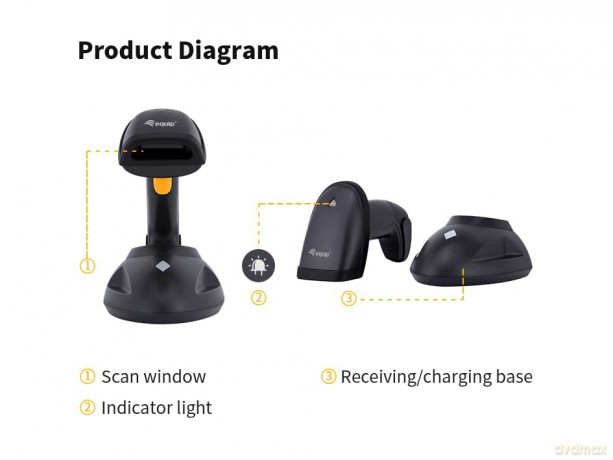 Wireless 2d Laser Barcode Scanner