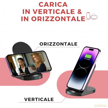 Wireless Charger Stand Nero