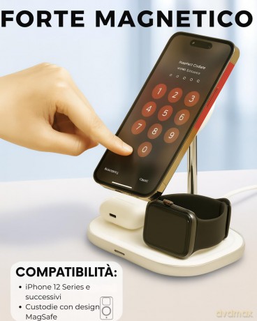 Wireless Magnetic Charger 3-In-1