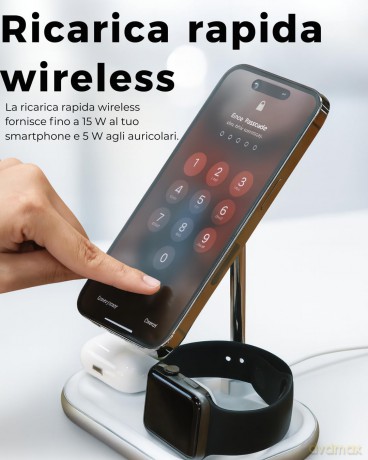 Wireless Magnetic Charger 3-In-1