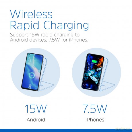 Wireless Magnetic Charger Stand Gri