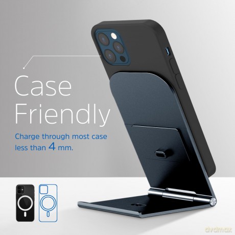 Wireless Magnetic Charger Stand Gri
