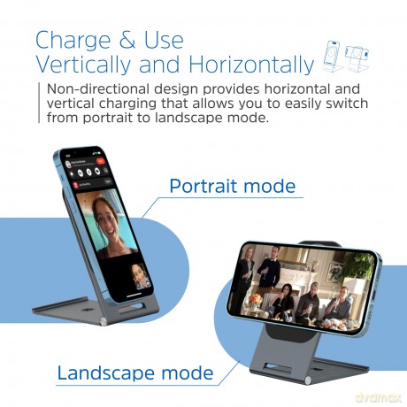 Wireless Magnetic Charger Stand Gri