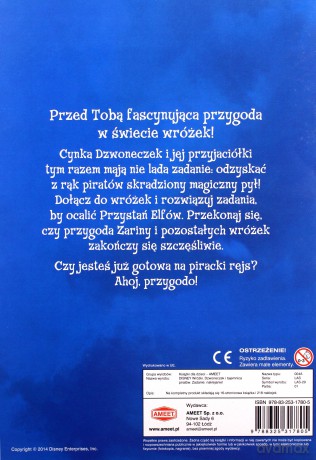 Dzwoneczek i tajemnica piratów zadanie naklejanie [KSIĄŻKA]