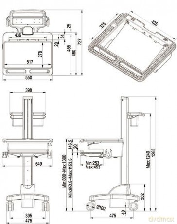 Workstation Ergonomica Notebook