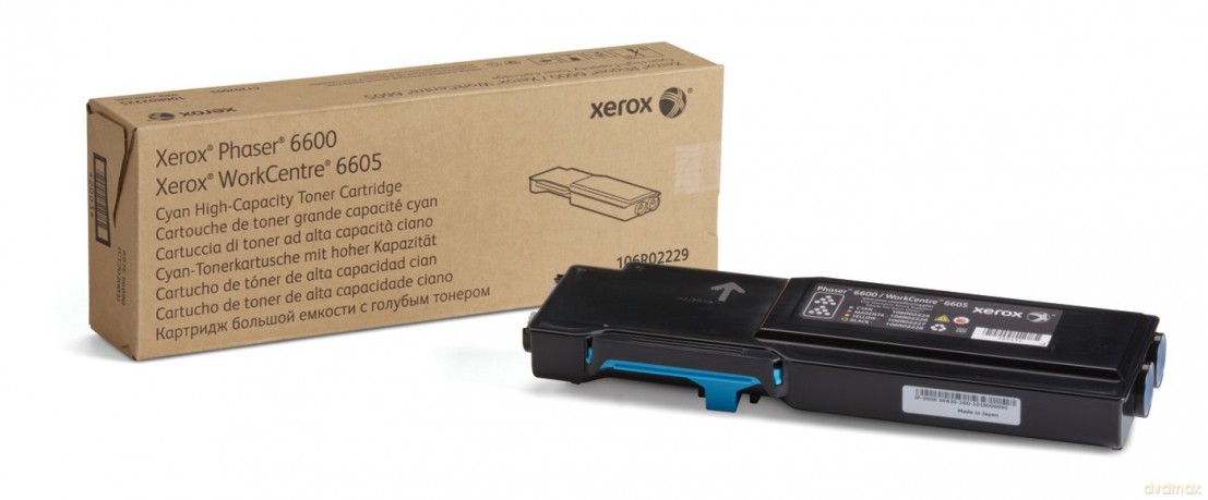 Xerox 106r02245 Phaser 6600/Workcentre 6605 Toner Cartridge Standard Yield - Cyan