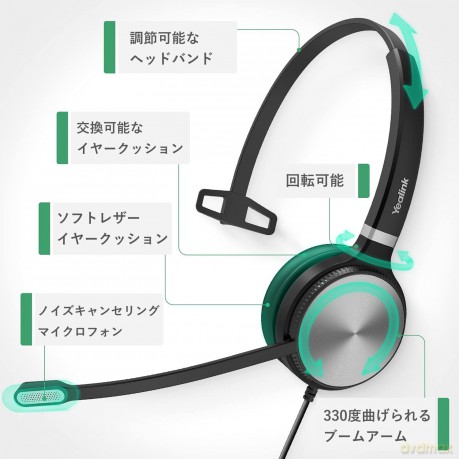 Yealink Yhs36 Mono- Cuffie Con Rj9
