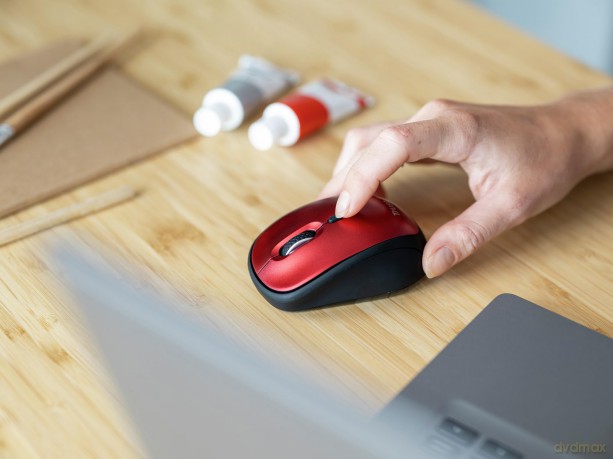 Yvi+ Wireless Mouse Eco Red