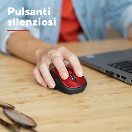 Yvi+ Wireless Mouse Eco Red