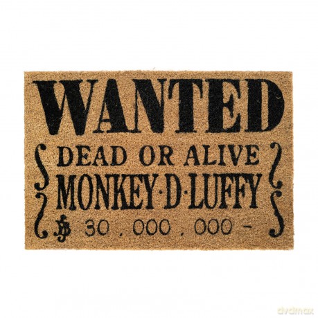 Zerbino One Piece Wanted Dead or Alive Monkey D.Luffy