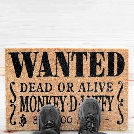 Zerbino One Piece Wanted Dead or Alive Monkey D.Luffy