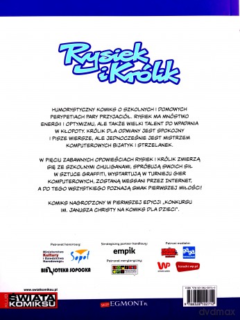 Rysiek i królik w szortach tom 1 - Łukasz Piotrkowicz [KSIĄŻKA]