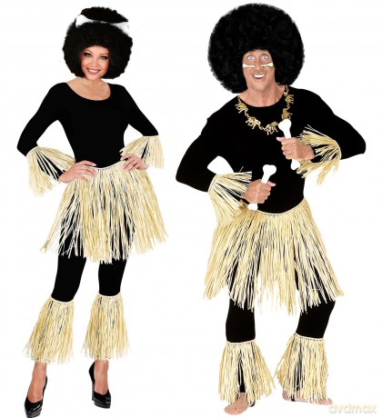 Zulu Set Raffia Accessory For Fancy Dress