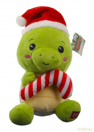 Kawaii Kuties maskotka Żółw z cukrową laską 24 cm - seria świąteczna