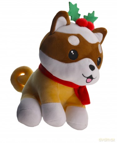 Kawaii Kuties maskotka Piesek z jemiołą 24 cm - seria świąteczna