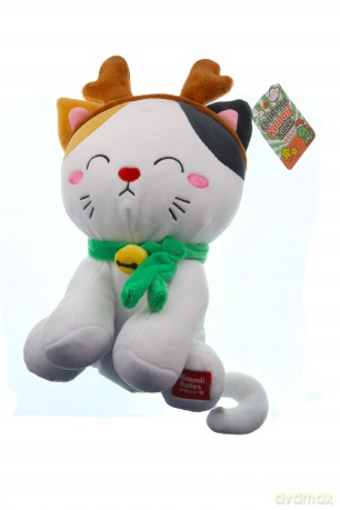 Kawaii Kuties maskotka Kotek w nausznikach renifera 24 cm - seria świąteczna