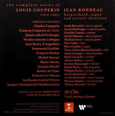 Jean Rondeau: Louis Couperin: The Complete Works [10CD]+[DVD]