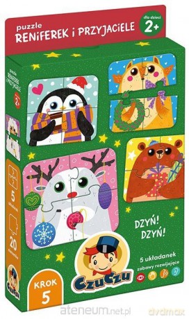 CzuCzu Puzzle Reniferek i przyjaciele dla dzieci [PUZZLE]