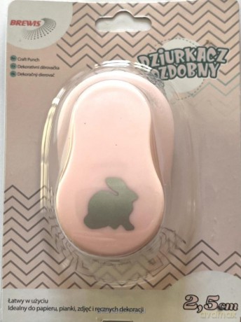 Dziurkacz ozdobny Królik 2.5cm